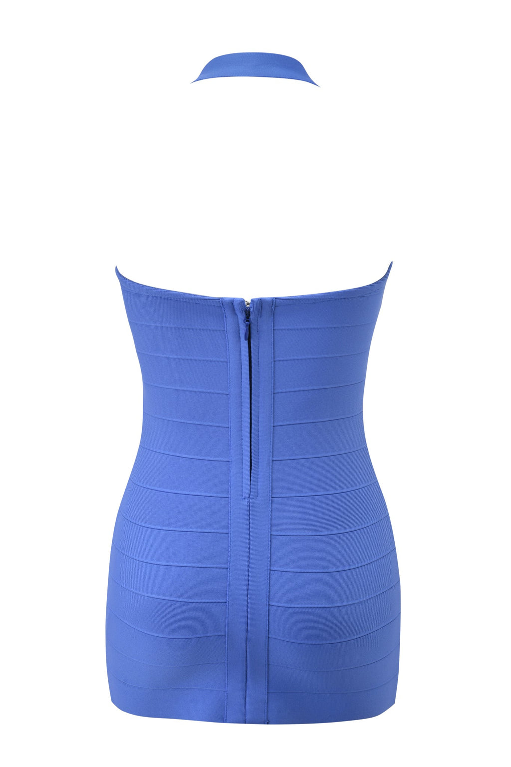 AIDEN BANDAGE MINI DRESS - BLUE
